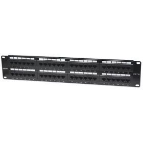   Manhattan Patch panel - CAT6 UTP patch panel, 48 portos, 2U, Fekete