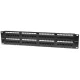 Manhattan Patch panel - CAT6 UTP patch panel, 48 portos, 2U, Fekete