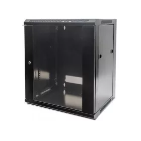   Manhattan Rackszekrény - 19" fali kivitel (15U, 770 (h) x 570 (w) x 600 (d) mm, Flatpack, Fekete)