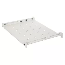   Manhattan Rackszekrény polc - 714112 (19", 1U, fix rögzítés, változtatható sínekkel: 550 - 750 mm mély, 20kg, szürke)