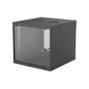 Manhattan Rackszekrény - 19" fali kivitel (9U, 487 (L) x 540 (W) x 560 (D) mm, IP20, Flatpack, Fekete)