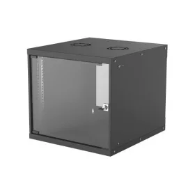   Manhattan Rackszekrény - 19" fali kivitel (9U, 487 (L) x 540 (W) x 560 (D) mm, IP20, Flatpack, Fekete)