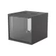 Manhattan Rackszekrény - 19" fali kivitel (9U, 487 (L) x 540 (W) x 560 (D) mm, IP20, Flatpack, Fekete)