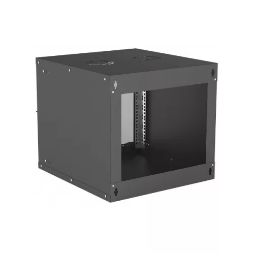 Manhattan Rackszekrény - 19" fali kivitel (9U, 487 (L) x 540 (W) x 560 (D) mm, IP20, Flatpack, Fekete)