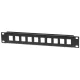 Manhattan Patch panel - Üres patch panel, 10 portos, 10" 1U, Fekete