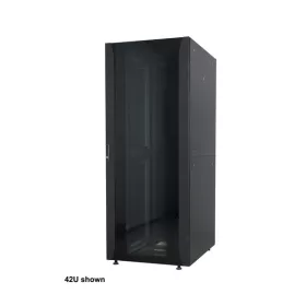   Manhattan Rackszekrény - 19" különálló kivitel (42U, 2033 (h) x 600 (w) x 800 (d)mm,Flatpack,2000 kg teherbírás, Fekete)
