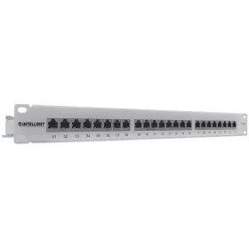   Manhattan Patch panel - CAT6 FTP árnyékolt patch panel, 24 portos, 1U,  Szürke