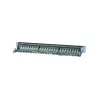 Manhattan Patch panel - CAT6 FTP árnyékolt patch panel, 24 portos, 1U,  Fekete