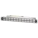 Manhattan Patch panel - Üres patch panel, 48 portos, 10" 1U, Fekete