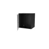 S-Link Rackszekrény - 12U 19" fali kivitel (540x530x400mm, ablakos, Flatpack, Fekete)