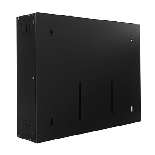 S-Link DVR szekrény - SL-DVR01 fali kivitel (450x350x100mm, ablakos, Flatpack, Fekete)