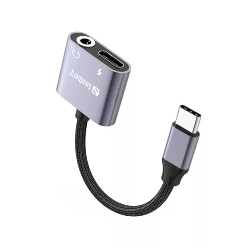 Sandberg Átalakító - USB-C Audio Adapter PD65W