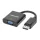 Manhattan Kábel átalakító - DisplayPort to VGA Converter Cable, 15 cm, Active