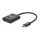 Manhattan Kábel átalakító - USB-C Audio Adapter, USB-C Male to USB-C Audio and USB-C