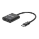 Manhattan Kábel átalakító - USB-C Audio Adapter, USB-C Male to USB-C Audio and USB-C
