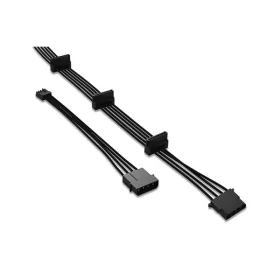   Be Quiet! Kábel - Multi Power Cable CM-30750 (3xSATA + 1xMolex, 4 csatlakozó, erenként harisnyázott, 60+10 cm, fekete)