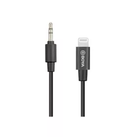   BOYA Kábel - BY-K1 (3,5 mm-es TRS apa - Lightning apa adapterkábel, 20cm)