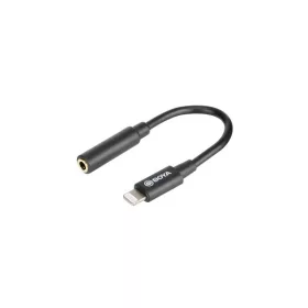   BOYA Kábel - BY-K3 (3,5 mm-es TRS anya - Lightning apa adapterkábel, 6cm)
