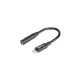 BOYA Kábel - BY-K3 (3,5 mm-es TRS anya - Lightning apa adapterkábel, 6cm)