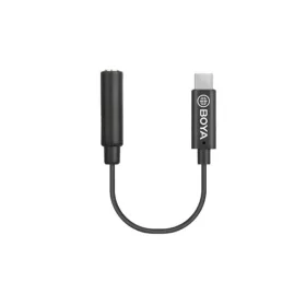   BOYA Kábel - BY-K4 (3,5 mm-es TRS anya - USB-C apa adapterkábel, 6cm)