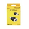 Delock Átalakító - 65586 (HDMI-A -> VGA, apa/anya, FullHD, audióval, fehér)