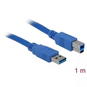   Delock Kábel - 82580 (USB3.0, A-B kábel, apa/apa, kék, 1m)
