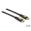 Delock Kábel - 82583 (HDMI -> HDMI, Ethernettel, apa-apa, 4K, 2m)