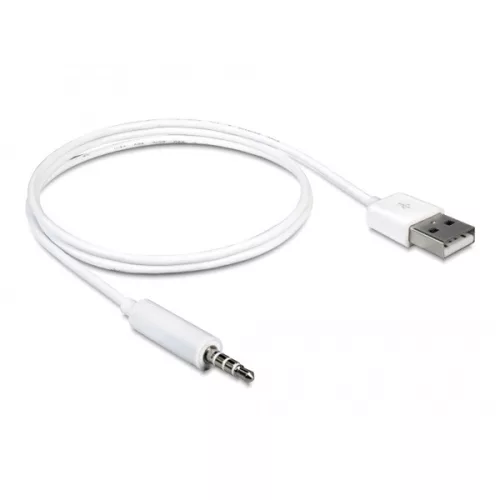 Delock Kábel - 83182 (USB kábel iPhone, Shuffle készülékhez, fehér, 1m)