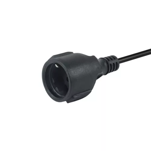Equip Tápkábel - 112106 (PC tápkábel hosszabbító, C14 to CEE 7/3, fekete, 25cm)