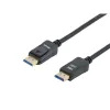 Equip Kábel - 119272 (DisplayPort2.1 kábel, 4K/144Hz, apa/apa, fekete, 2m)