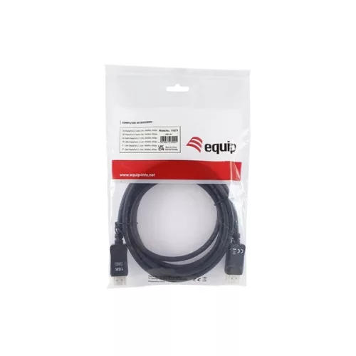 Equip Kábel - 119273 (DisplayPort2.1 kábel, 4K/144Hz, apa/apa, fekete, 3m)