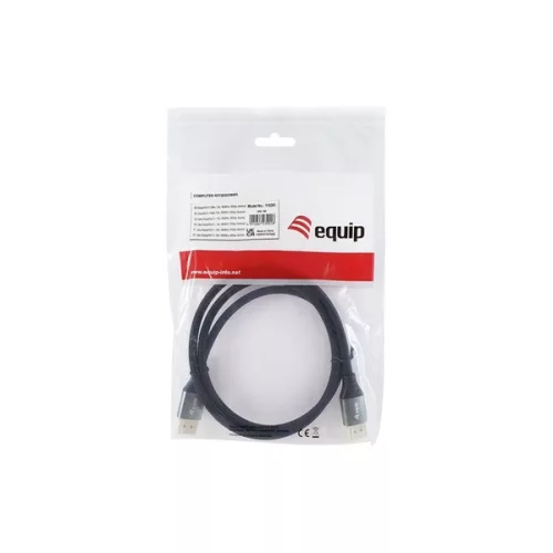 Equip Kábel - 119281 (Premium, DisplayPort2.1 kábel, 4K/240Hz, apa/apa, fekete, 1m)