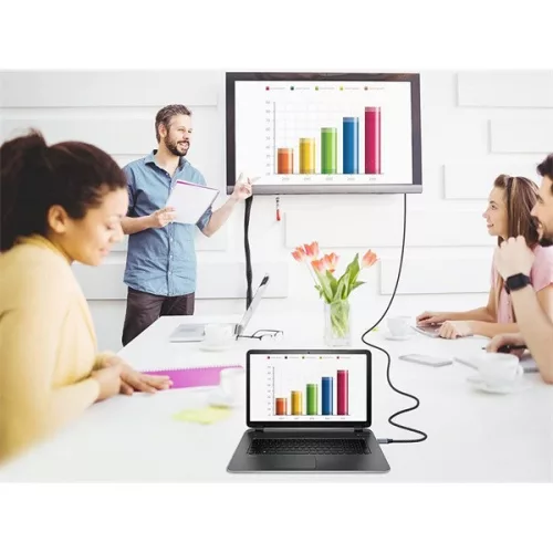 Equip Kábel - 119282 (Premium, DisplayPort2.1 kábel, 4K/240Hz, apa/apa, fekete, 2m)