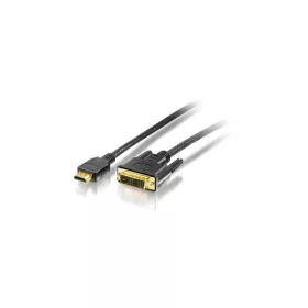   Equip Kábel - 119325 (HDMI-DVI(18+1) kábel, aranyozott, 5m)