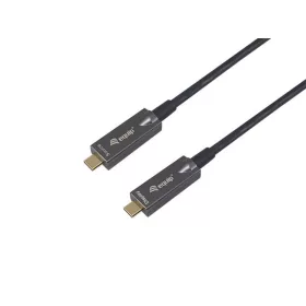   Equip Kábel - 119461 (Aktív, USB3.2 Gen2, apa/apa, 4K/60Hz, 10Gbps, Video+Data+PD 60W, 5m)