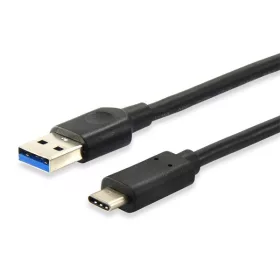   Equip Átalakító Kábel - 128343 (USB-C 3.2 Gen1 to USB-A, apa/apa, fekete, 0,25m)