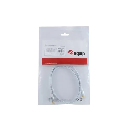 Equip Kábel - 128356 (USB-C 3.2 Gen2 to USB-C, apa/apa, PD:100W, fehér, 1m)