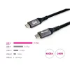 Equip Kábel - 128383 (USB-C 4 Gen1 to USB-C, apa/apa, fekete, 2m)