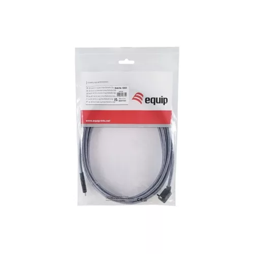 Equip Kábel - 128423 (USB-C 3.2 Gen2x2 to USB-C, apa/apa, fekete, 3m)