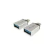 Equip Átalakító - 133473 (USB-C -> USB-A átalakító, apa/anya, ezüst)