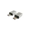 Equip Átalakító - 133473 (USB-C -> USB-A átalakító, apa/anya, ezüst) 2db/csomag