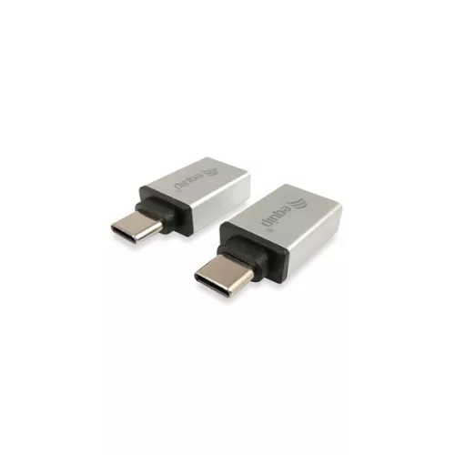 Equip Átalakító - 133473 (USB-C -> USB-A átalakító, apa/anya, ezüst) 2db/csomag
