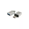 Equip Átalakító - 133473 (USB-C -> USB-A átalakító, apa/anya, ezüst) 2db/csomag