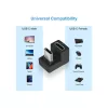 Equip Átalakító - 133476 (USB-C -> USB-C átalakító, apa/anya, fekete) 2db/csomag