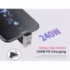 Equip Átalakító - 133477 (USB-C 4 -> USB-C 4 átalakító, apa/anya, fekete) 2db/csomag