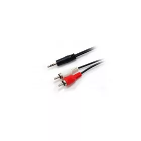   Equip Kábel - 14709207 (Audió kábel, 3,5 mm jack - 2xRCA, apa/apa, 2,5m)