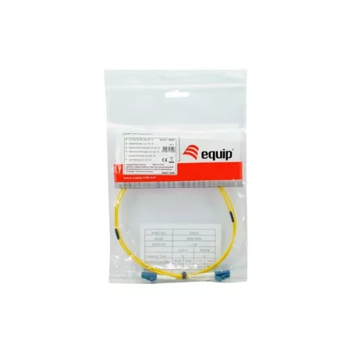 Equip Optikai Kábel - 151491 (OS2, LC/LC, 9/125µ, LSOH, sárga, 50m)
