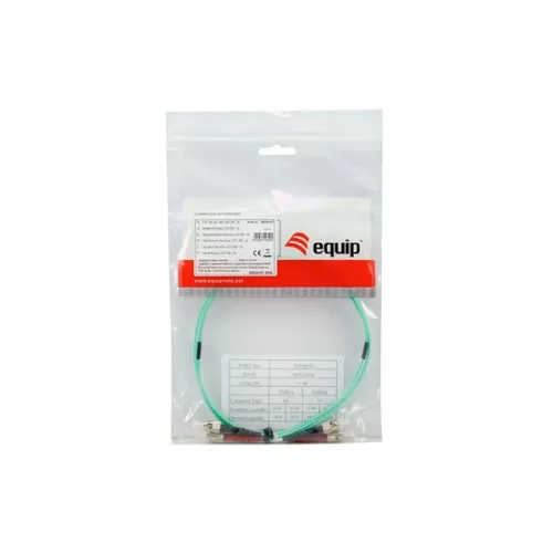 Equip Optikai Kábel - 25224707 (OM3, ST/ST, 50/125µ, LSOH, türkiz, 15m)