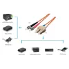 Equip Optikai Kábel - 252337 (OS2, ST/SC, 9/125µ, LSOH, sárga, 15m)