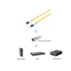 Equip Optikai Kábel - 254438 (OS2, LC/LC, 9/125µ, LSOH, sárga, 20m)